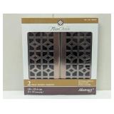 Floor Choice, 2 Pck, Abstract Registers Vent Covers, Oil Rubbed Bronze 4" x 10"