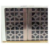 Floor Choice, 2 Pck, Abstract Registers Vent Covers, Oil Rubbed Bronze 4" x 10"