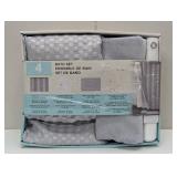 Costco 4 Piece Bath Set - Curtain/Liner/Rug/Hooks - Amazing