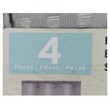 Costco 4 Piece Bath Set - Curtain/Liner/Rug/Hooks - Amazing