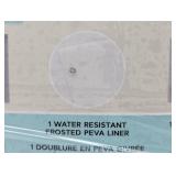 Costco 4 Piece Bath Set - Curtain/Liner/Rug/Hooks - Amazing