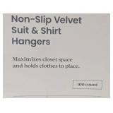 100pk Combo Pack Suit/Shirt Flocked Hangers - Brightroom™