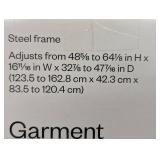 Adjustable Single Rod Garment Rack Black - Room Essentials™: Steel Frame