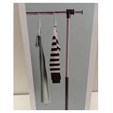 Adjustable Single Rod Garment Rack Black - Room Essentials™: Steel Frame