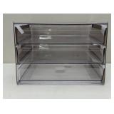 All Purpose 3 Drawer Storage Clear - Brightroom™: Acrylic Utility Bins, Universal Storage