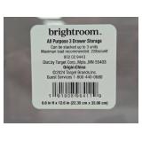 All Purpose 3 Drawer Storage Clear - Brightroom™: Acrylic Utility Bins, Universal Storage