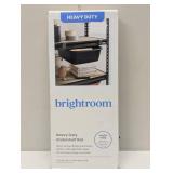 Undershelf Rail Storage Kit - Brightroom™: Steel Shelf Dividers, Black Utility Shelf Parts, 8-Piece Set