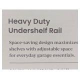 Undershelf Rail Storage Kit - Brightroom™: Steel Shelf Dividers, Black Utility Shelf Parts, 8-Piece Set