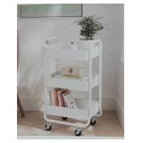3 Tier Metal Utility Cart - Brightroom™ - White