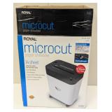 Royal Shredder Micro-Cut Paper Shredder, 14-Sheet, Black/White