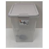 Pet Food Storage Tub with Built-in Scoop - 35 Lbs