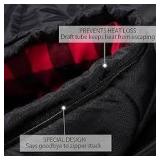 0 Degree Sleeping Bag 100% Cotton Flannel XXL for Adults Big and Tall Cold Weather Winter Zero Degree Camping,Free Compression Sack