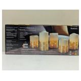 Fusion Fairy Light Multifunction Remote Control Led Candles 5 Count Gold Glow