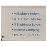 OttLite Wellness Series Desk Lamp Wireless Qi Charging LED Adjustable