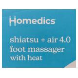Homedics - Shiatsu + air 3.0 foot massager with heat - White
