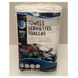 Unitex 100% Cotton Towel, White, 14 in x 17 in - 52 Towels