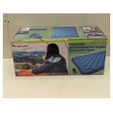 Lightspeed Outdoors 2 Person PVC-Free Air Bed Mattress for Camping and Travel (Light Blue)