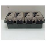 Greenmade Multi-Purpose Storage 4 Units & Tray Ammo Box Lockable Water Resistant