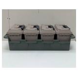 Greenmade Multi-Purpose Storage 4 Units & Tray Ammo Box Lockable Water Resistant