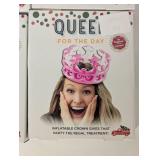 10 Piece King/Queen of the Day - 4 Queen & 6 King - Inflatable Crowns