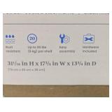 3 Tier Metal Utility Cart - Brightroom™ - Black