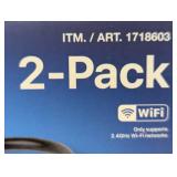 Feit Electric Triple Outlet Outdoor Smart Plugs, 2-Pack, WiFi, Controls Devices from Anywhere, Voice Control, Schedules, Timer, Compatible with Alexa and Google Home, Black