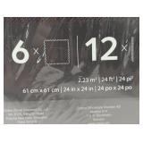 6-Pack Norsk 24 sq ft Interlocking Foam Floor Mat Reversible Black Gray