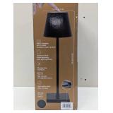 Mikasa Rechargeable 14-inch LED Lamps with Touch Control, Set of 2 - Black