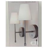 Globe Electric Wireless Rechargeable LED Integrated Wall Sconce (2 Pack)