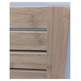 Bamboo Slatted Bath Mat - Non Skid Feet - 24" x 18"