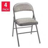 Meco Upholstered Folding Chair, 4-pack - Commercial Grade
