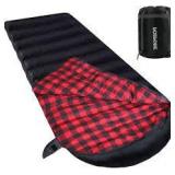 0 Degree Sleeping Bag 100% Cotton Flannel XXL for Adults Big and Tall Cold Weather Winter Zero Degree Camping,Free Compression Sack