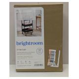 3 Tier Metal Utility Cart - Brightroom™ - Black