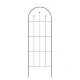 Metal Trellis - Vigoro 80 in. H Wisteria Black Metal Trellis