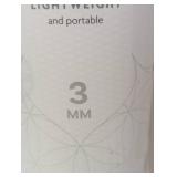 Gaiam Classic Yoga Mat 3MM Lakeside Light Grey Lightweight Portable Non-Slip