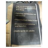 Heavy Duty Homestead 72 in. Outdoor Wood Picnic Table