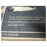 Heavy Duty Homestead 72 in. Outdoor Wood Picnic Table