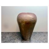 Vintage Large Hammered Brass Vase