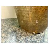 Vintage Large Hammered Brass Vase