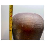 Vintage Large Hammered Brass Vase