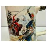 The Franklin Mint "The Battle of Waterloo" Tankard w/Certificate of Authenticity
