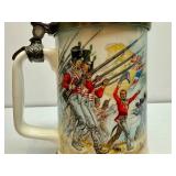 The Franklin Mint "The Battle of Waterloo" Tankard w/Certificate of Authenticity
