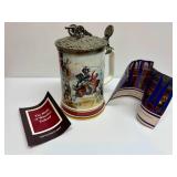 The Franklin Mint "The Battle of Waterloo" Tankard w/Certificate of Authenticity