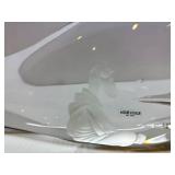 Vintage Kosta Boda "Jonah and the Whale" Glass Art Sculpture