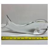 Vintage Kosta Boda "Jonah and the Whale" Glass Art Sculpture