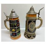 Set of two Vintage Beer Steins