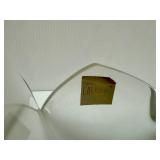 LALIQUE Frosted Crystal "Sylvie" Lovebirds Vase