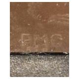 Vintage PMC MCM Leaf Book Ends w/Vintage Books