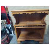 Wood Scalloped Rim Bookcase