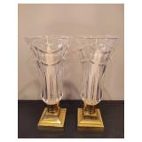 WATERFORD Crystal "Pompeii" Pillar Candle Holders